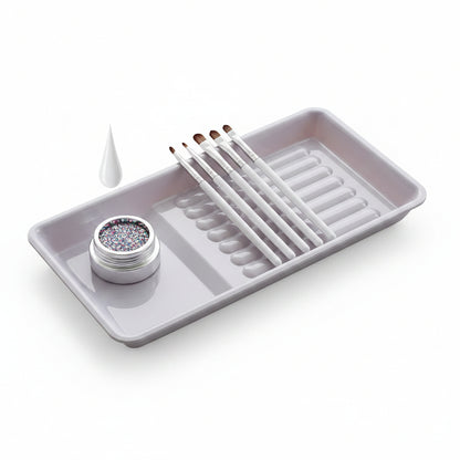 Support repose-pinceaux nail art - vue intérieure