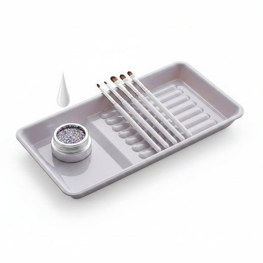 Support repose-pinceaux nail art - vue intérieure
