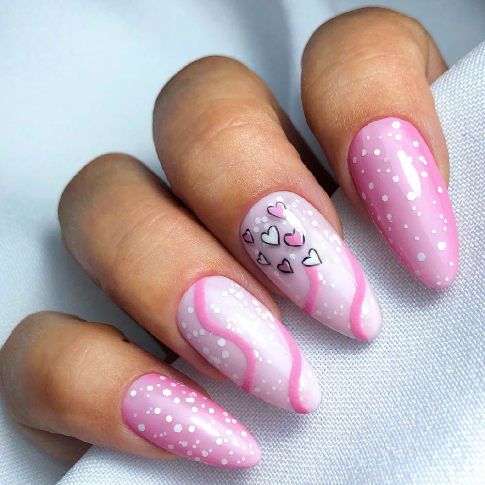 Flacon Top Coat INOCOS Dalmatien effet pois blanc pour nail art créatif
