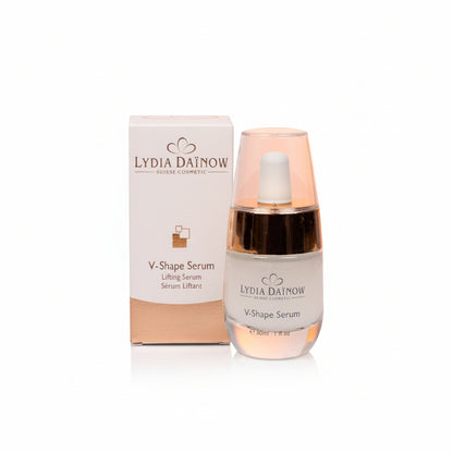V-Shape Serum Lydia Dainow 30ml – Texture sérum raffermissant pour peaux matures et fatiguées – cosmétiques suisses Lydia Dainow