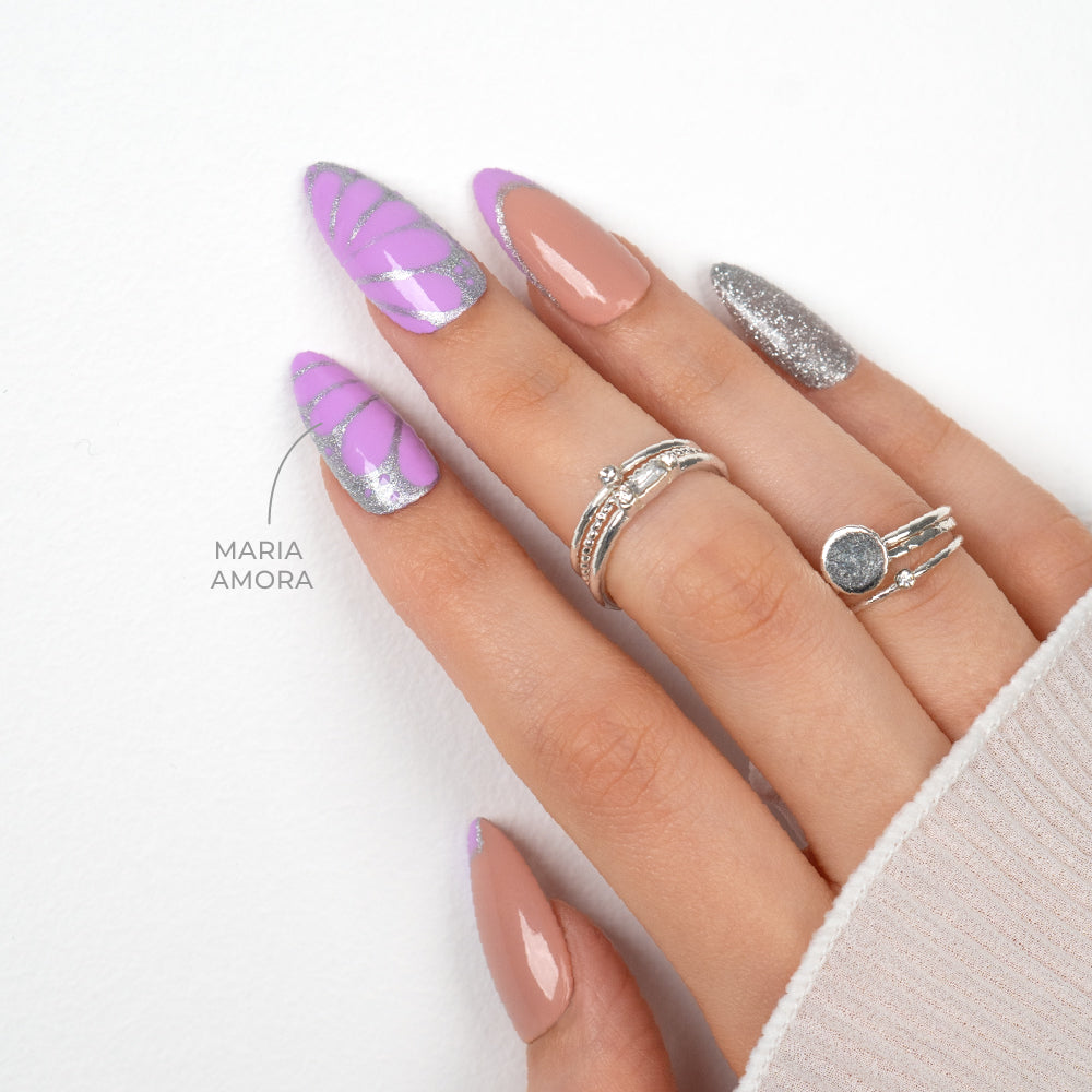 Flacon Vernis Gel INOCOS Maria Amora couleur violet pastel néon vegan
