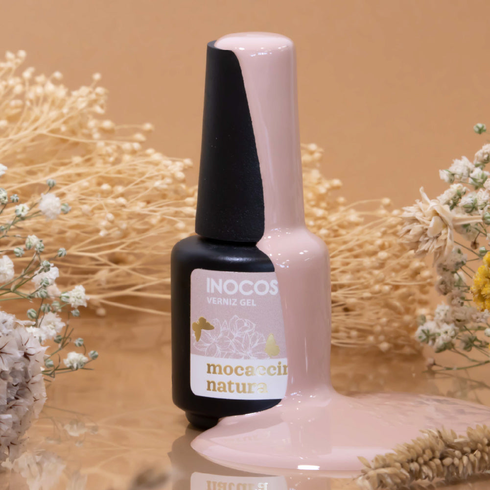 Vernis Gel INOCOS Mocaccino Natura 15ml - Nude Froid Collection Natura Lovers
