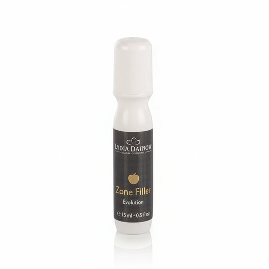 Zone Filler Lydia Dainow 15ml – Roll-on anti-âge aux cellules souches de pomme et raisin, caféine et acide hyaluronique pour raffermir et réduire les rides du visage et contour des yeux – cosmétiques suisses Lydia Dainow