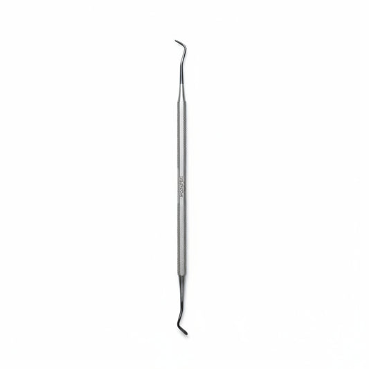 Curette double embout Mozhzheri en acier inoxydable médical pour manucure russe professionnelle
