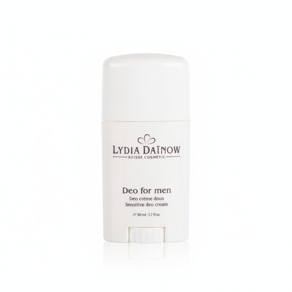 Déodorant Crème Homme Lydia Dainow 50ml – Protection longue durée au phytosqualane, huile de jojoba et phytoextrait LD pour peaux masculines sensibles – cosmétiques suisses Lydia Dainow