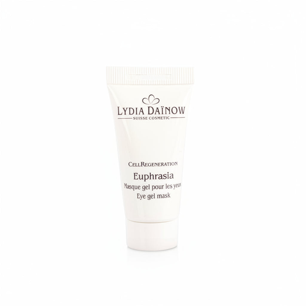 Euphrasia Lydia Dainow 15ml – Masque contour des yeux rafraîchissant au complexe Phyto LD, euphraise et aloe vera pour raffermir, hydrater et atténuer les cernes – cosmétiques suisses Lydia Dainow