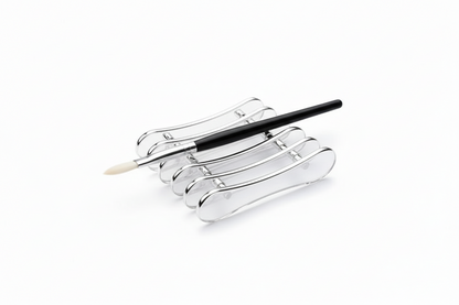Support Pinceaux Transparent 5 Grilles - Avec Pinceaux