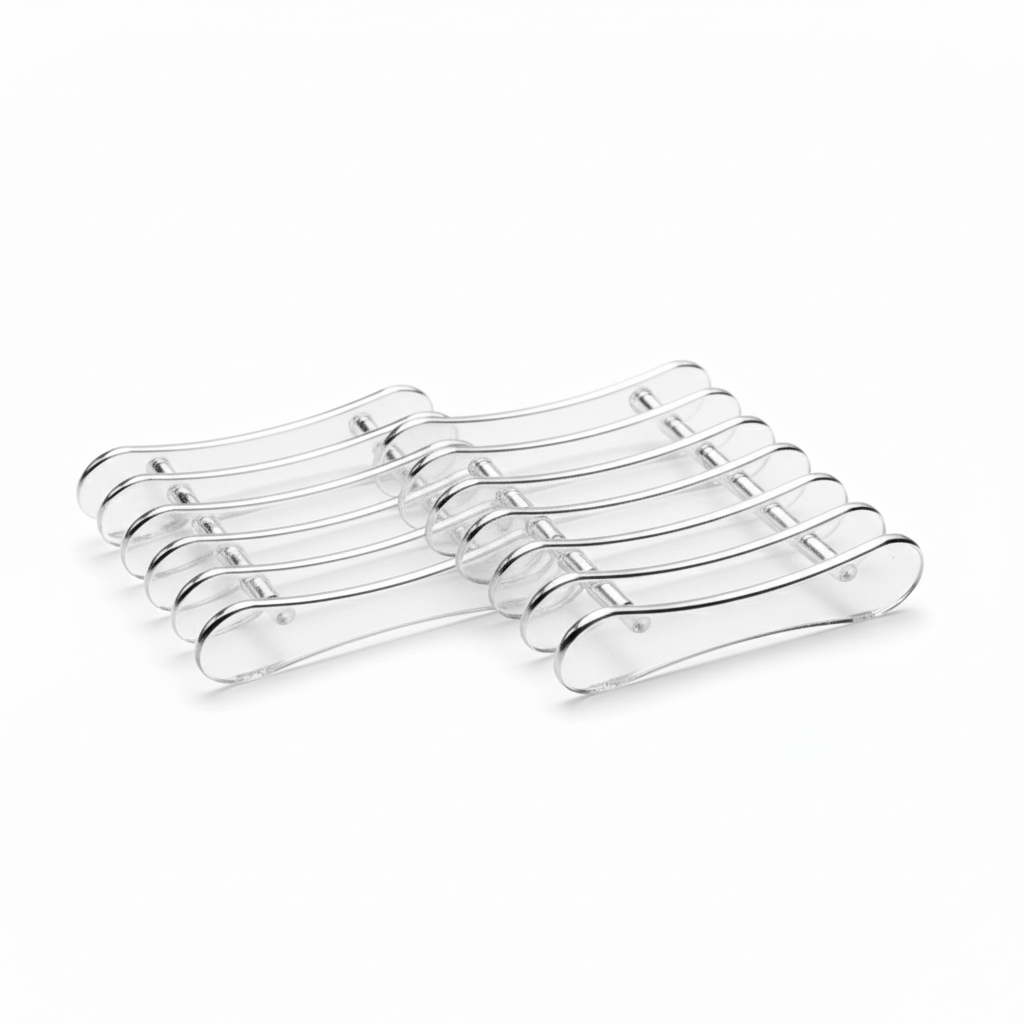 Support Pinceaux Transparent 5 Grilles - Repose-Pinceaux
