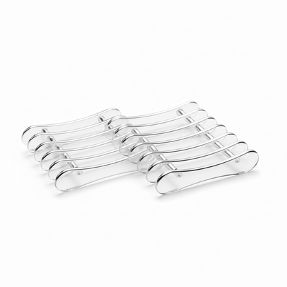 Support Pinceaux Transparent 5 Grilles - Repose-Pinceaux