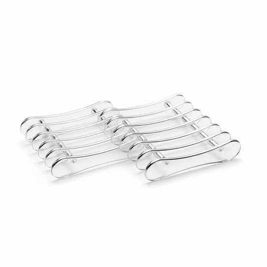 Support Pinceaux Transparent 5 Grilles - Repose-Pinceaux